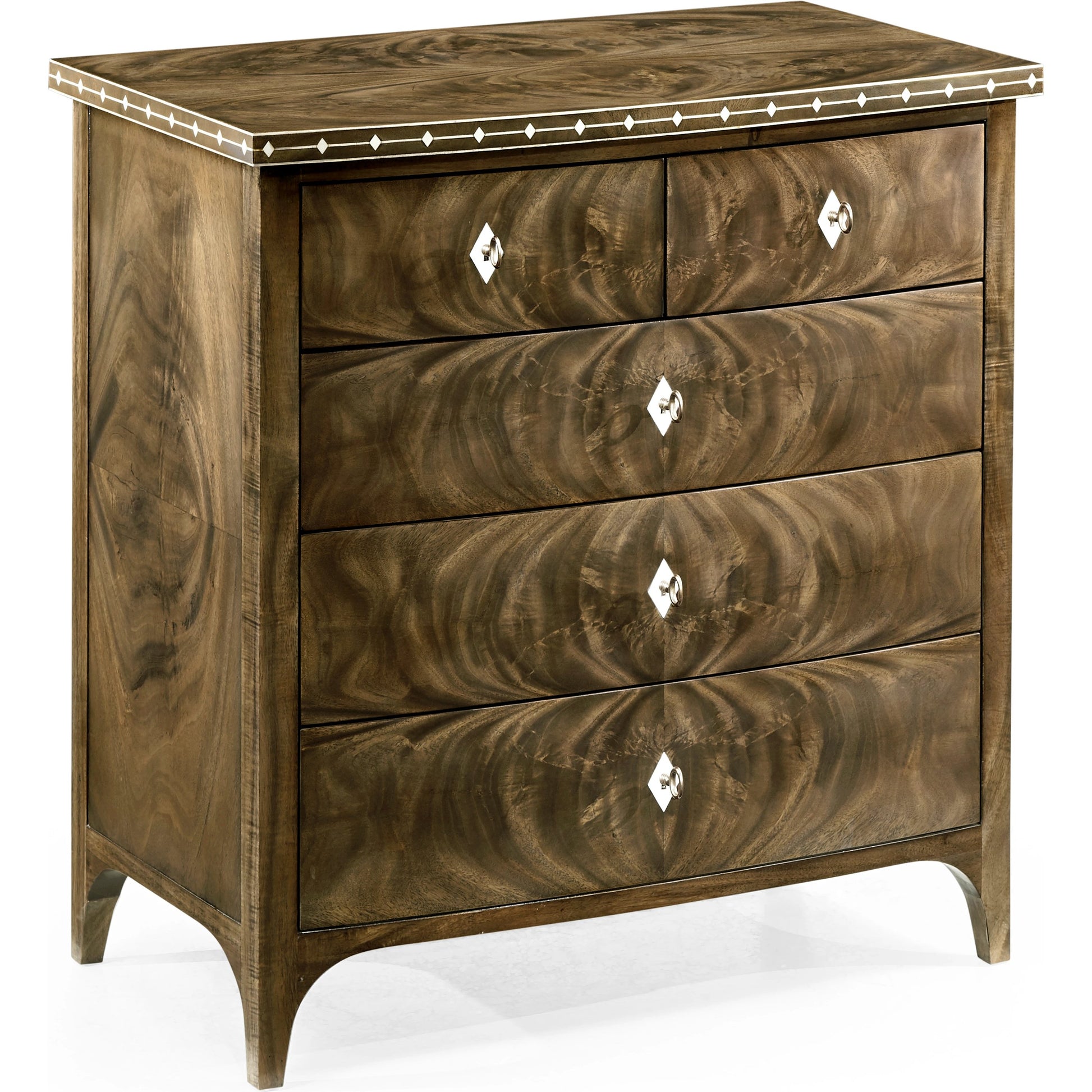 Buckingham Bleached Mahogany Chest of Drawers by Jonathan Charles in brown and bleached mahogany. Made from mahogany in a transitional style.