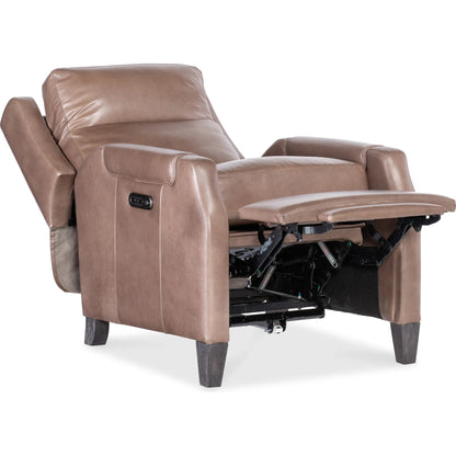 Nelson Power Recliner with Power Headrest by Hooker Furniture in dark wood. Made from unique in a traditional style.
