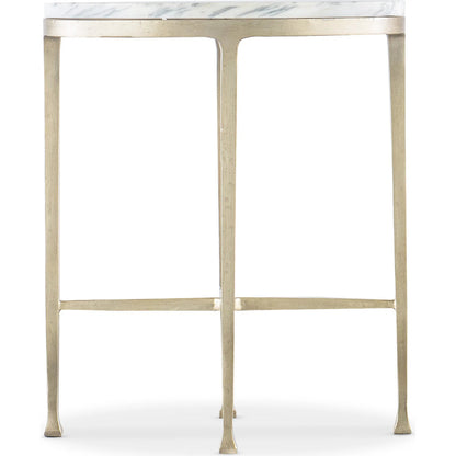 Jules Oval Drink Table by Hooker Furniture in champagne. Made from unique in a modern style.