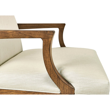 Toulouse Arm Chair by Jonathan Charles in walnut. Made from walnut in a modern style.
