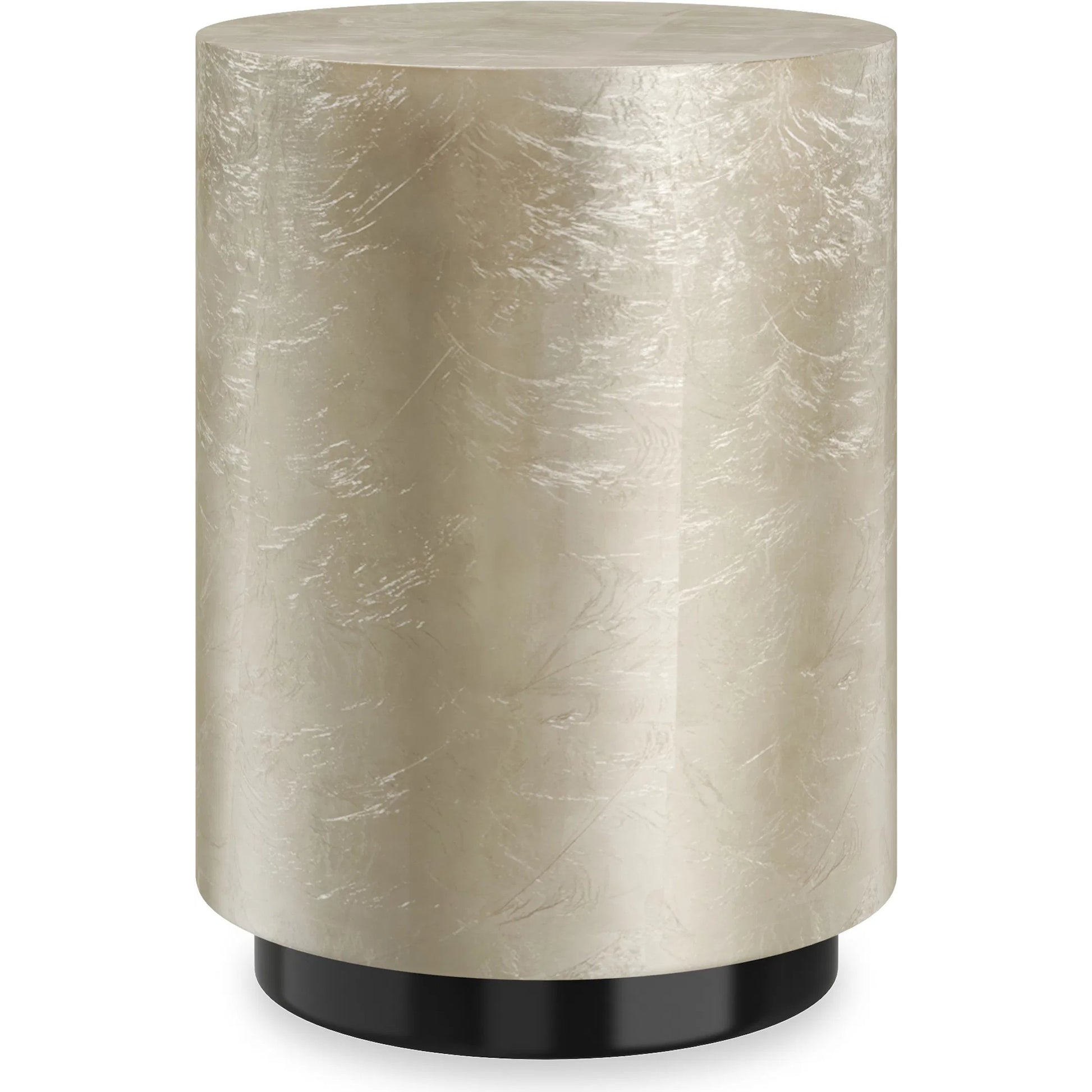 Cocktail Couture Round End Table by Caracole. Made from asian hardwood in a modern style.