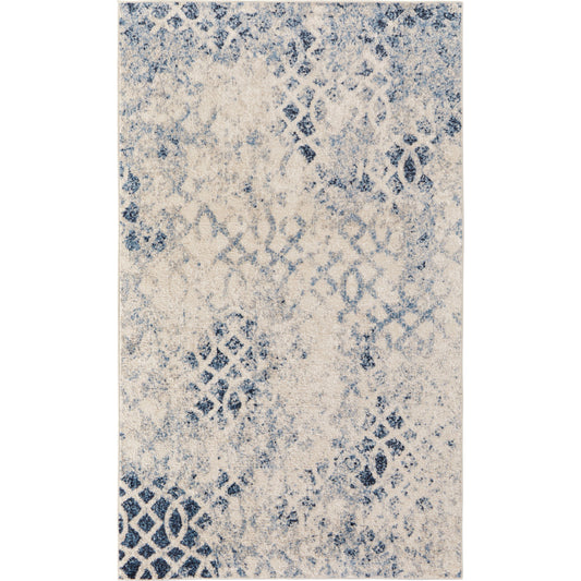 Camellia Transitional Rug - 39KGF by Feizy in ivory, blue. Made from polypropylene, polyester in a unique style.