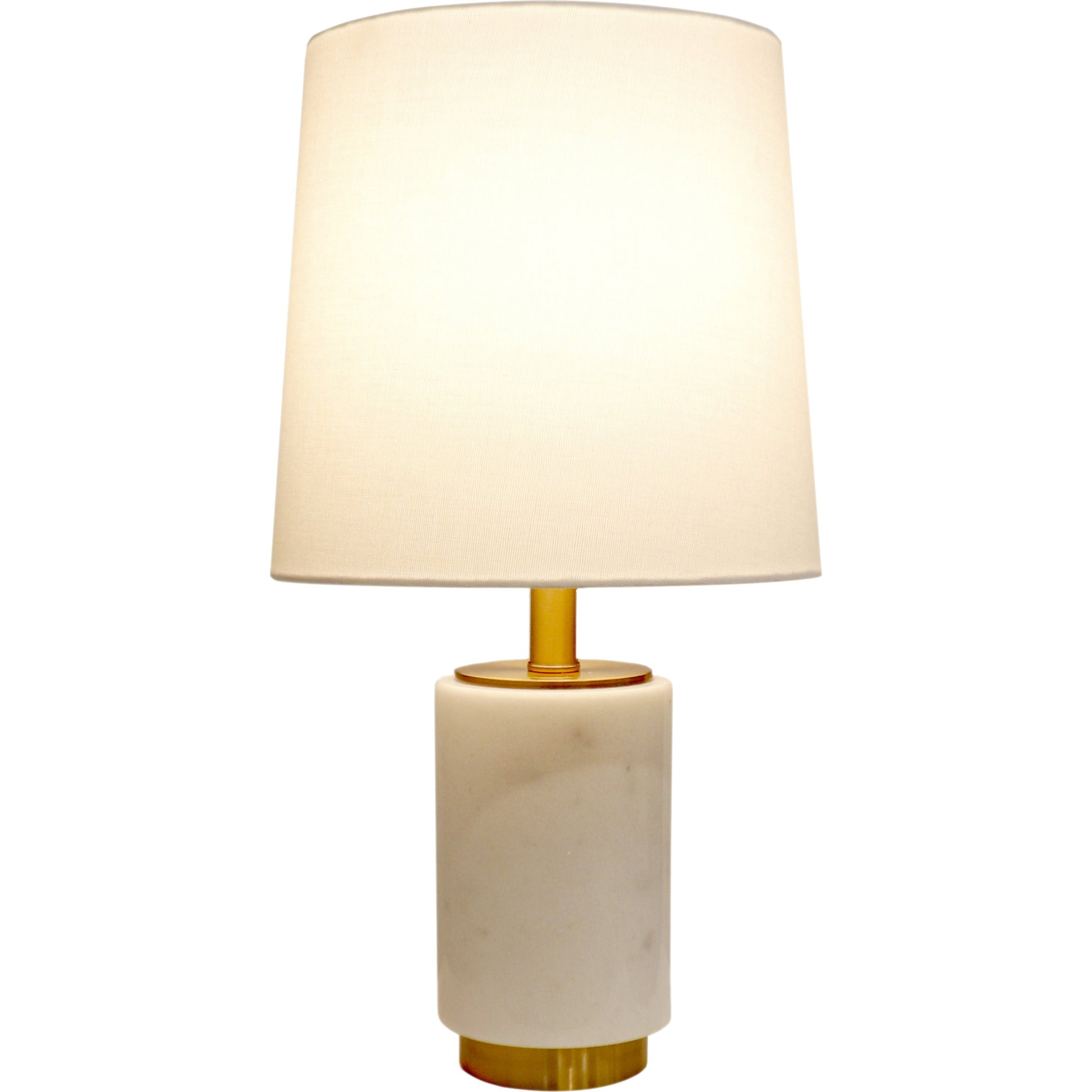Leon Table Lamp by Pasargad Home in gold and white, gold. Made from marble in a transitional style.