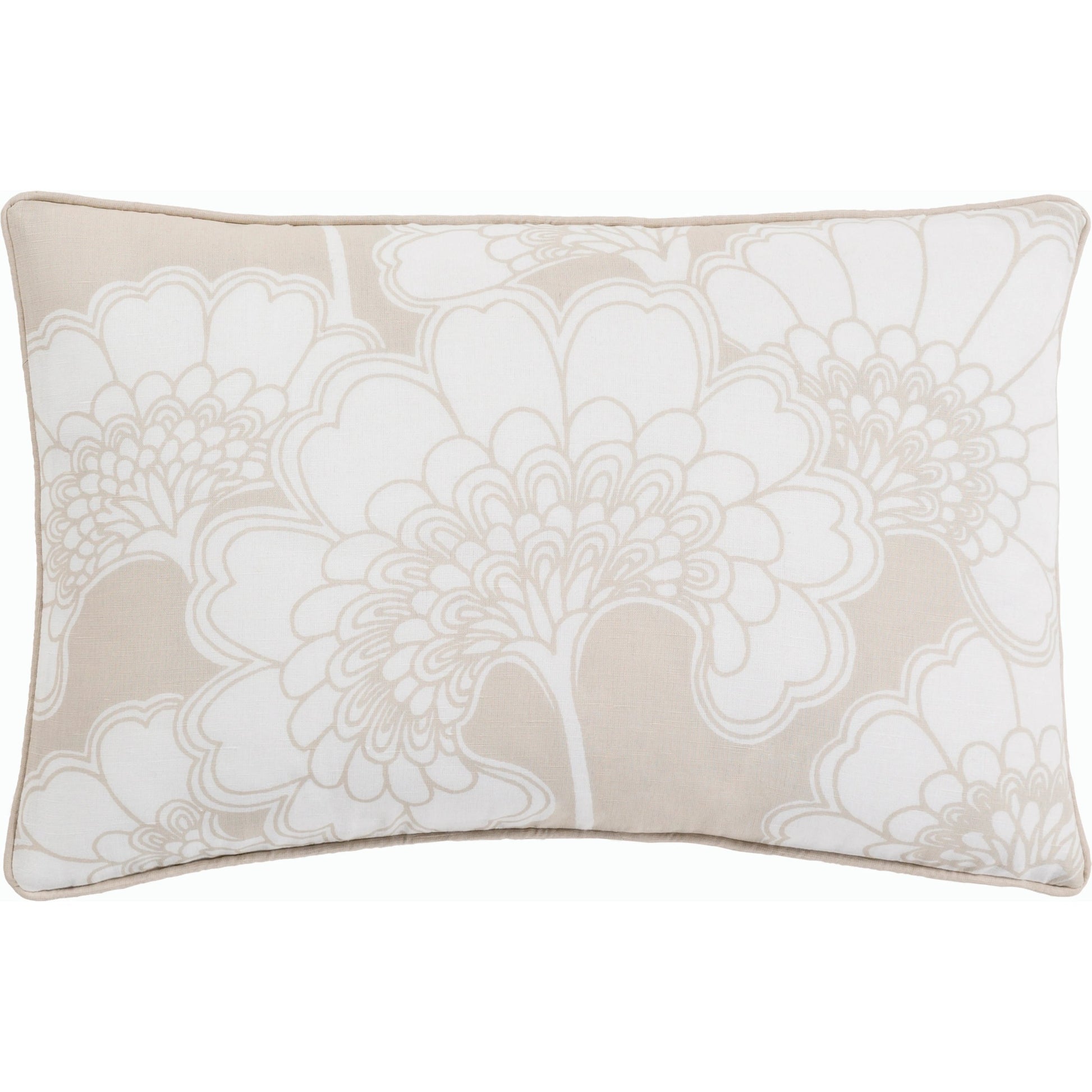 Japanese Floral Pillow - 9977 by Surya. Made from unique in a modern style.