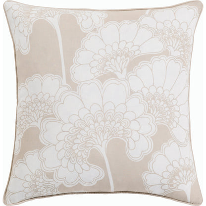 Japanese Floral Pillow - 9977 by Surya. Made from unique in a modern style.
