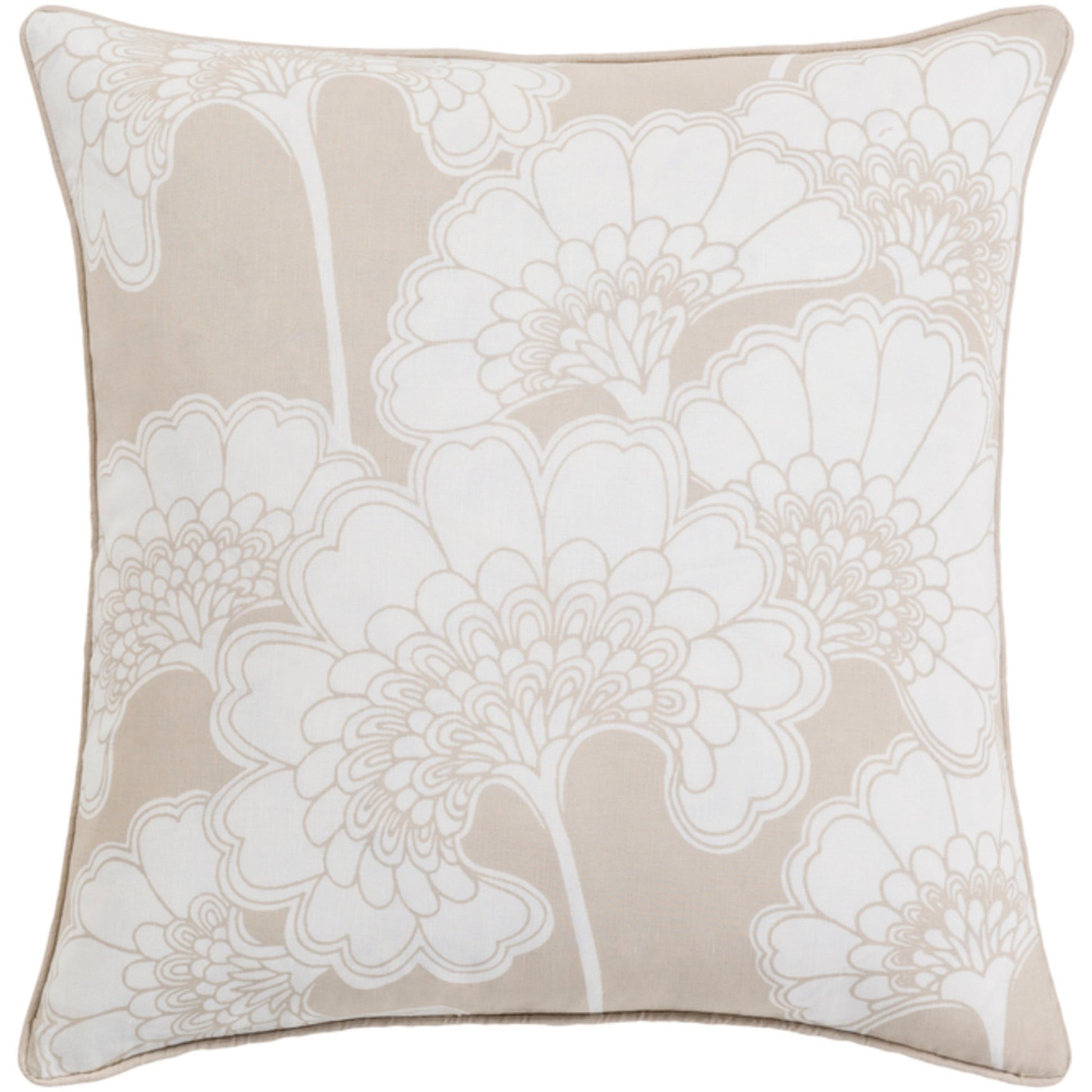 Japanese Floral Pillow - 9977 by Surya. Made from unique in a modern style.