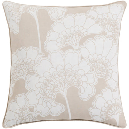 Japanese Floral Pillow - 9977 by Surya. Made from unique in a modern style.