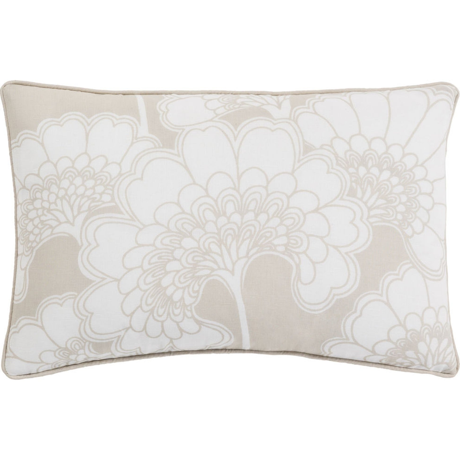 Japanese Floral Pillow - 9977 by Surya. Made from unique in a modern style.