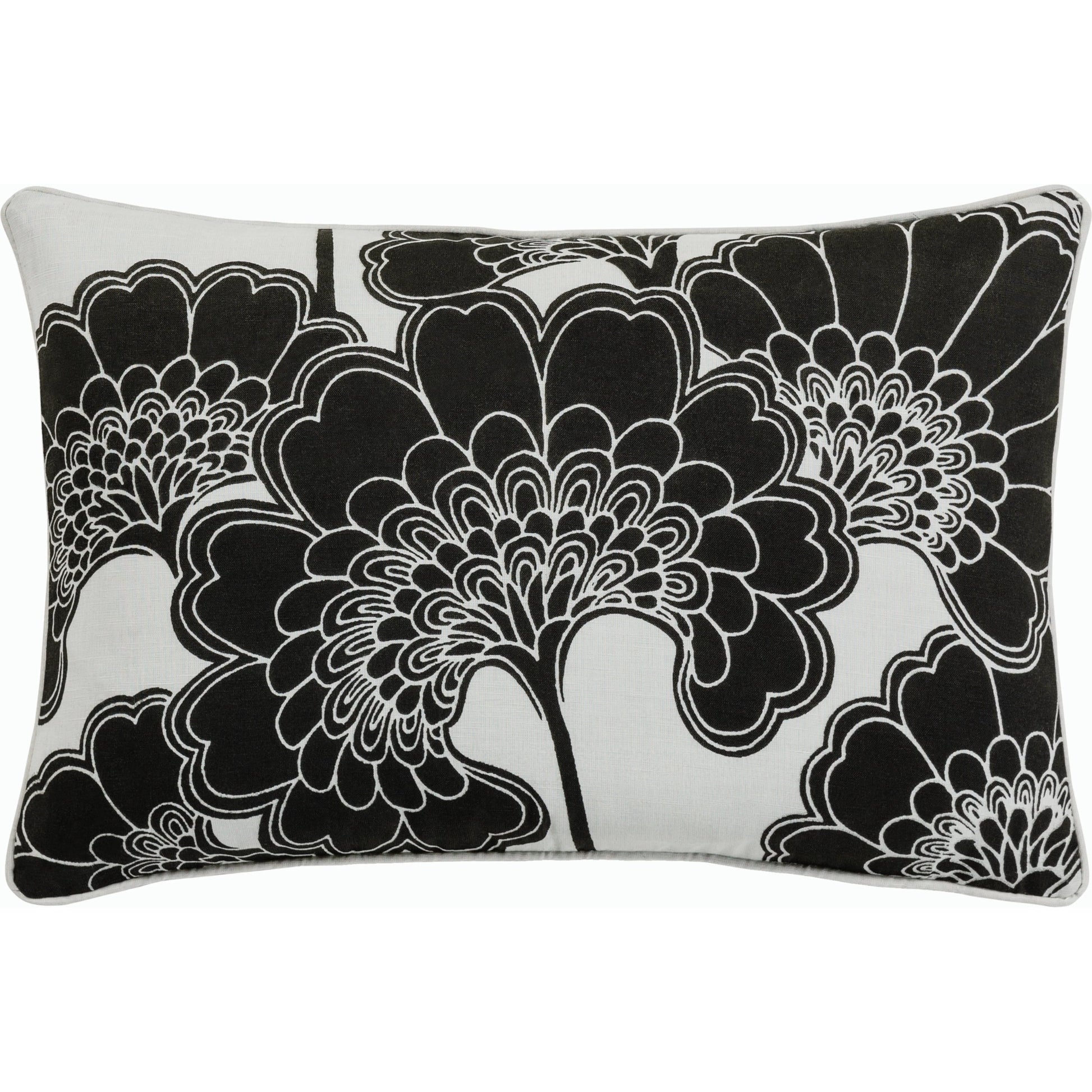 Japanese Floral Pillow - 9977 by Surya. Made from unique in a modern style.