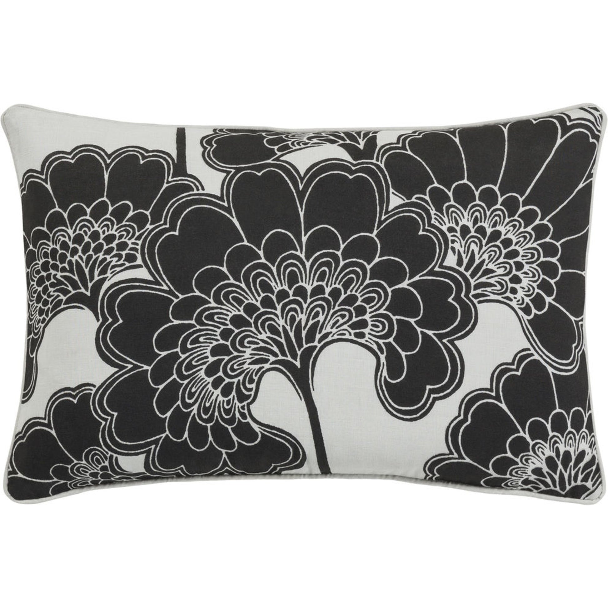 Japanese Floral Pillow - 9977 by Surya. Made from unique in a modern style.