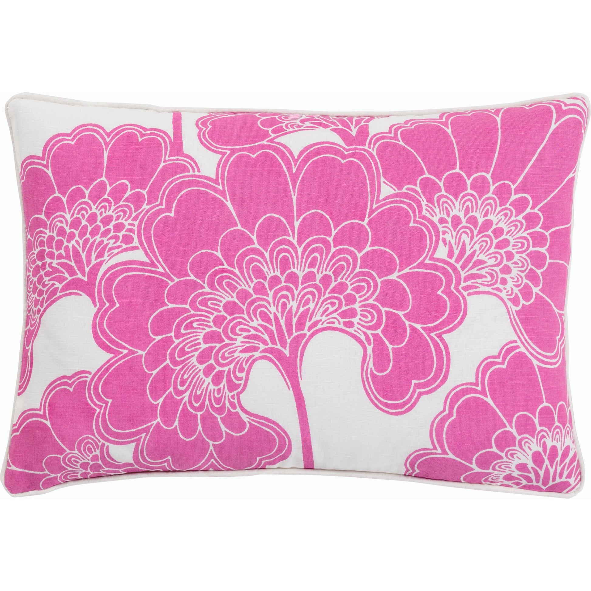 Japanese Floral Pillow - 9977 by Surya. Made from unique in a modern style.