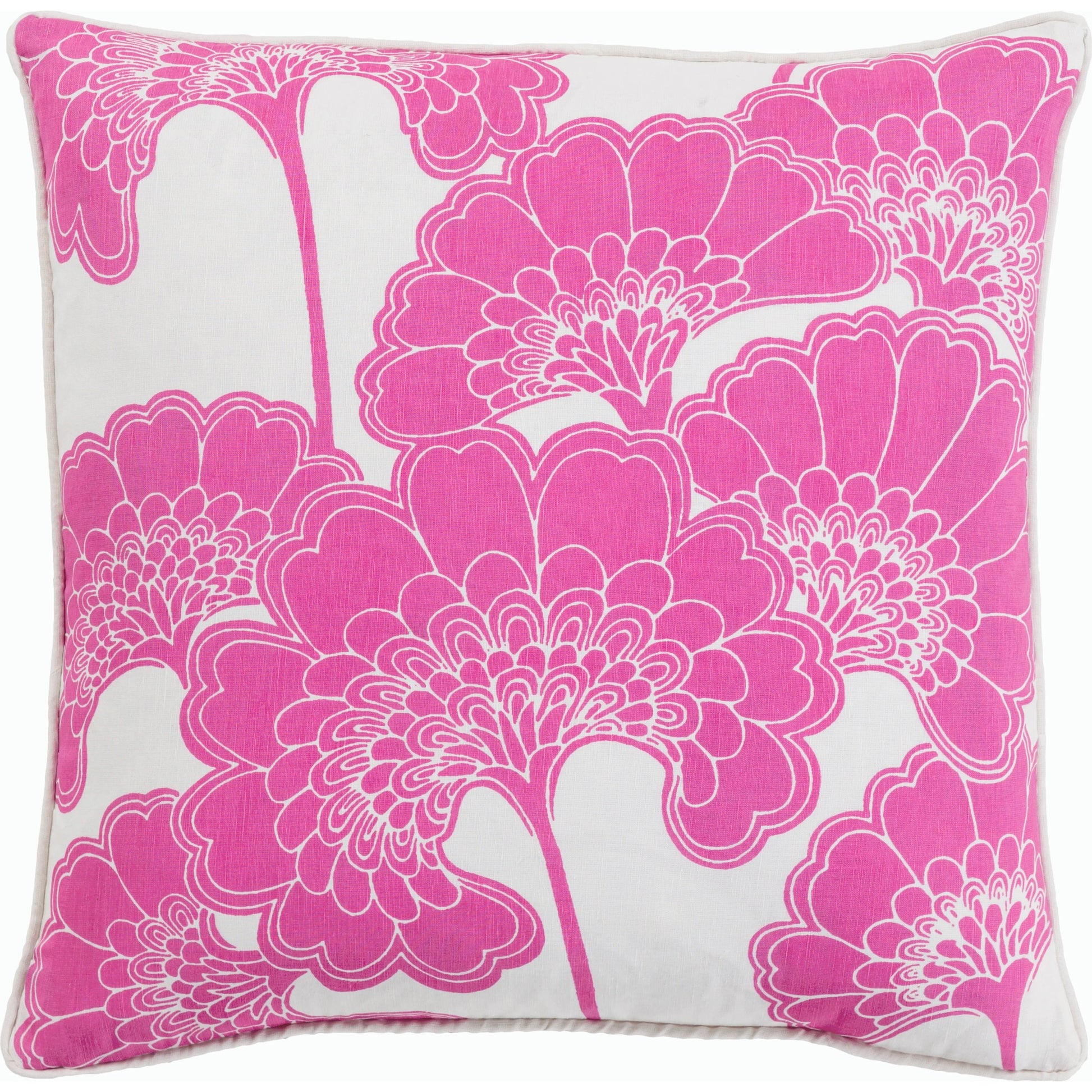 Japanese Floral Pillow - 9977 by Surya. Made from unique in a modern style.