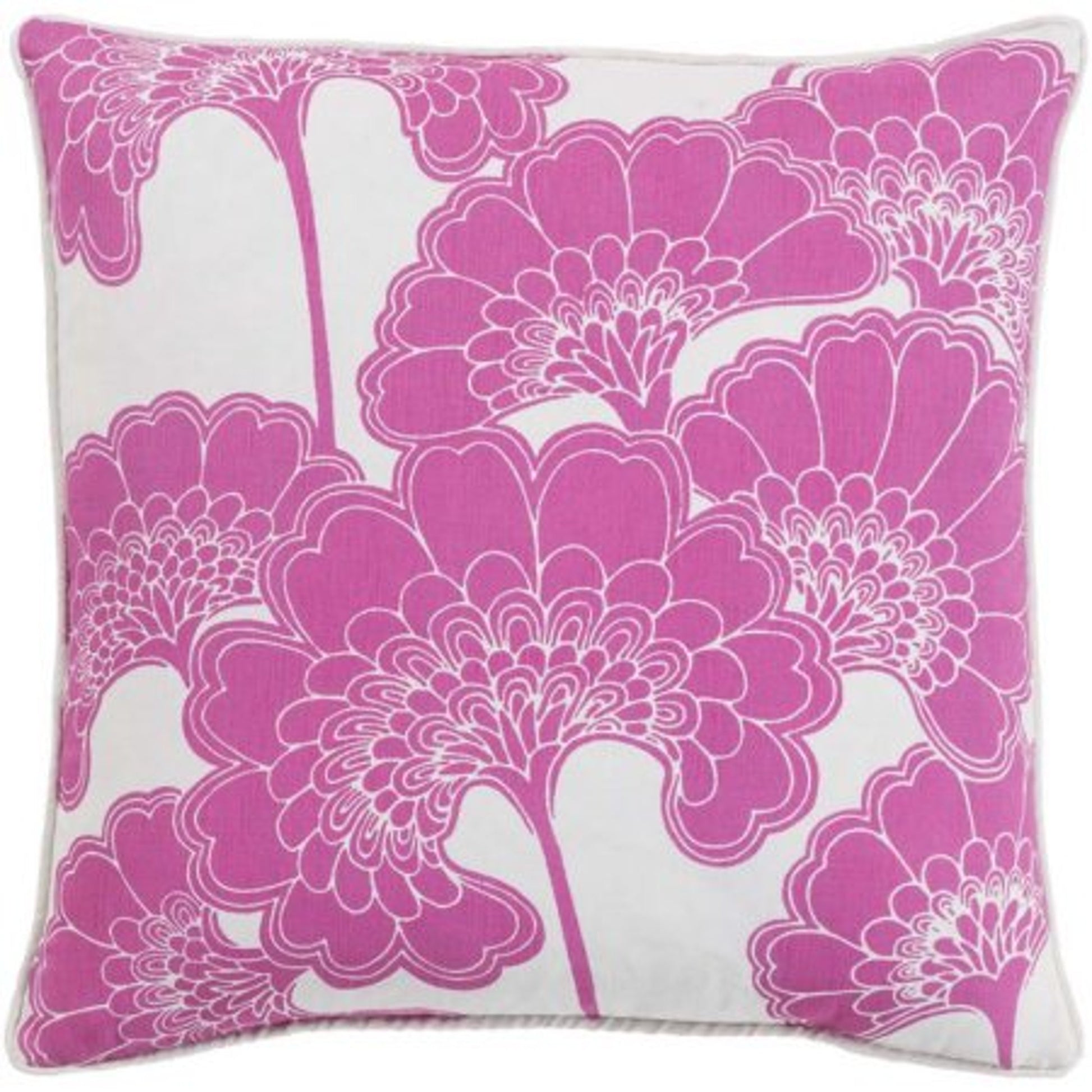 Japanese Floral Pillow - 9977 by Surya. Made from unique in a modern style.