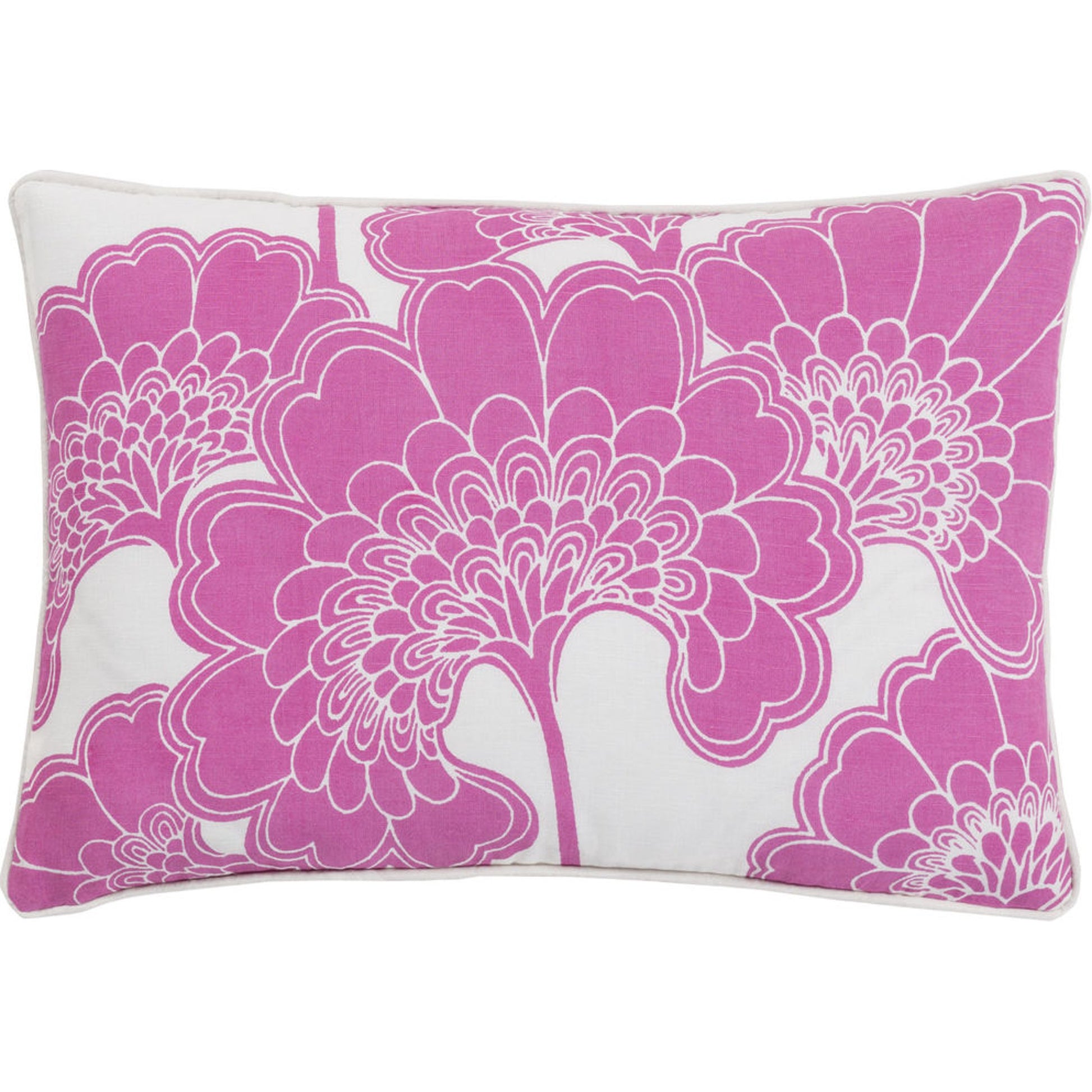 Japanese Floral Pillow - 9977 by Surya. Made from unique in a modern style.