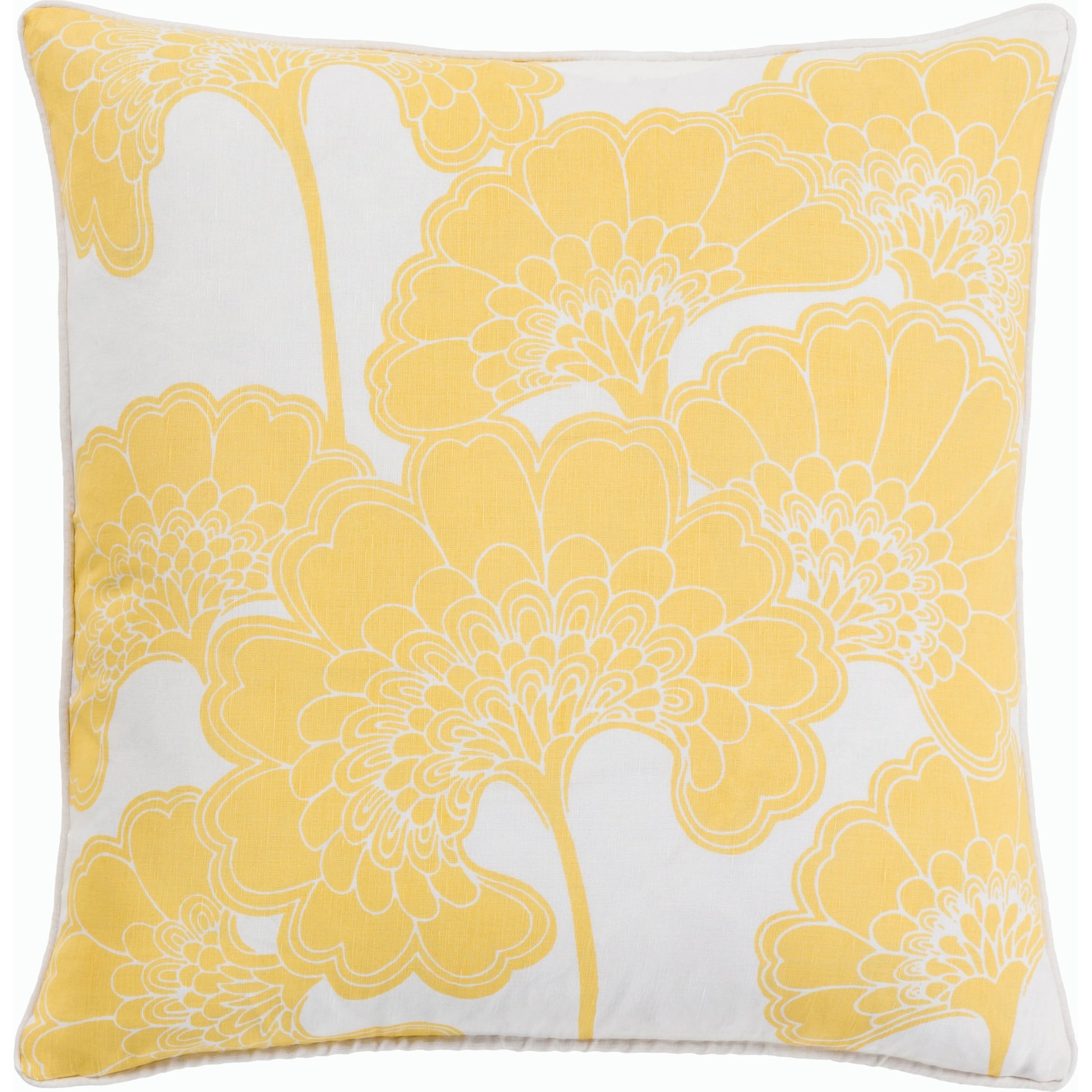 Japanese Floral Pillow - 9977 by Surya. Made from unique in a modern style.