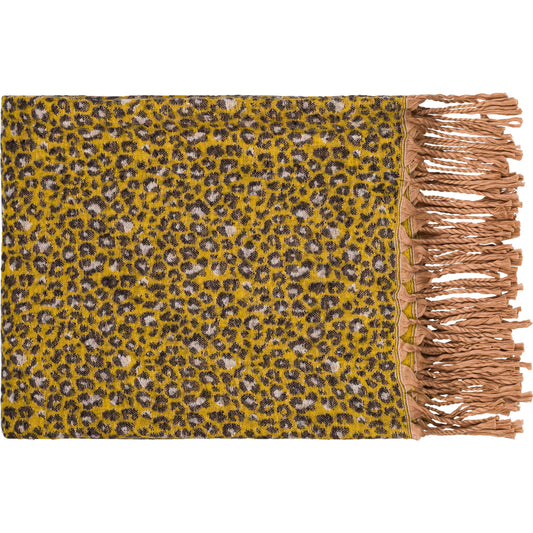 Jacquie - 18764 by Surya in charcoal, mustard. Made from 50% acrylic, 50% cotton in a eclectic & global style.