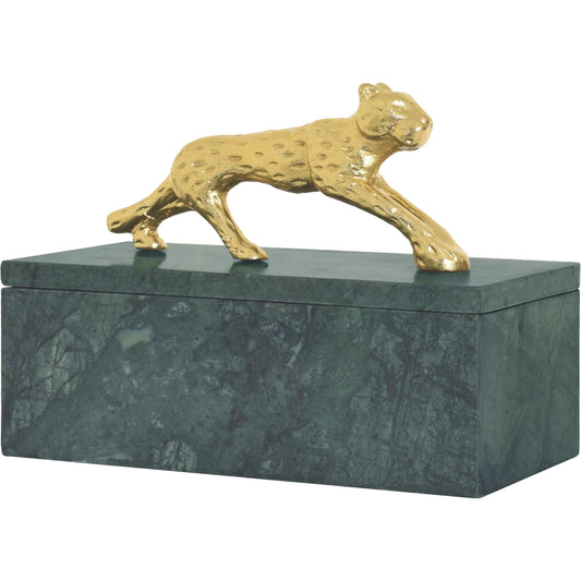 Jag Green Marble Box by Worlds Away. Made from marble, brass in a unique style.