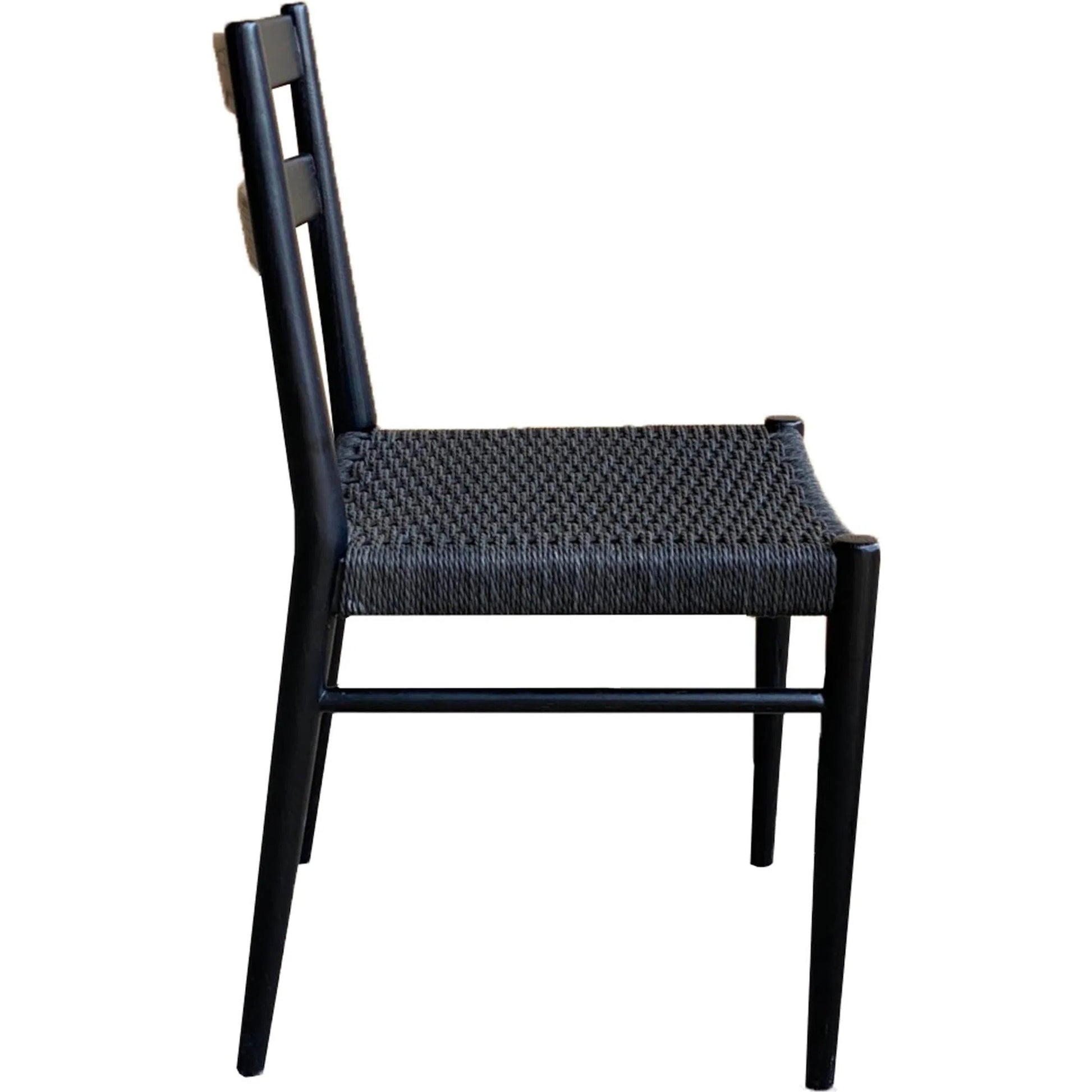 Jakarta Dining Chair (Set of 2) by LH Imports. Made from solid ash, woven cord in a rustic style.