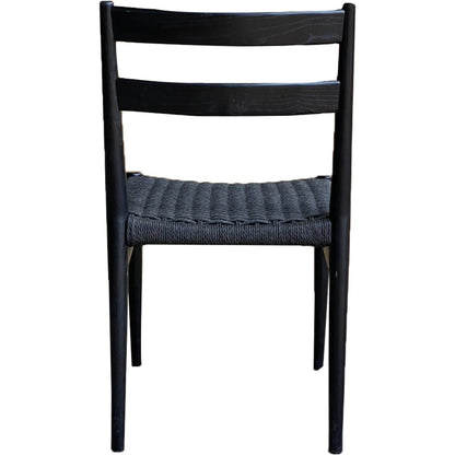 Jakarta Dining Chair (Set of 2) by LH Imports. Made from solid ash, woven cord in a rustic style.
