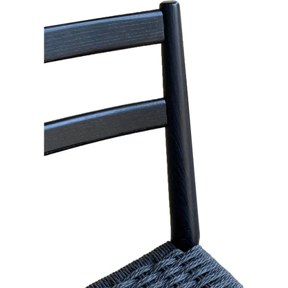 Jakarta Dining Chair (Set of 2) by LH Imports. Made from solid ash, woven cord in a rustic style.