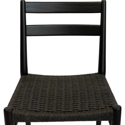 Jakarta Dining Chair (Set of 2) by LH Imports. Made from solid ash, woven cord in a rustic style.