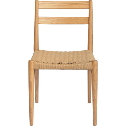 Jakarta Dining Chair (Set of 2) by LH Imports. Made from solid ash, woven cord in a rustic style.
