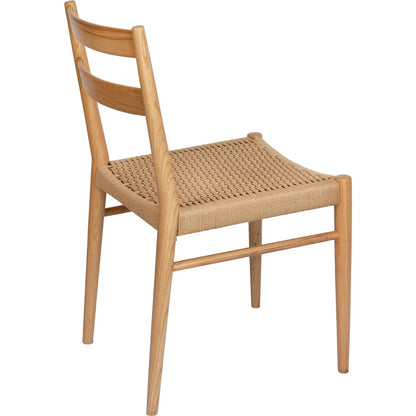 Jakarta Dining Chair (Set of 2) by LH Imports. Made from solid ash, woven cord in a rustic style.