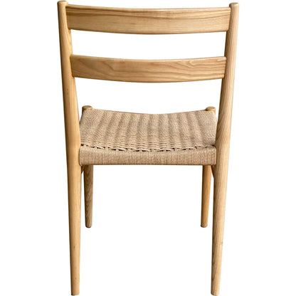 Jakarta Dining Chair (Set of 2) by LH Imports. Made from solid ash, woven cord in a rustic style.
