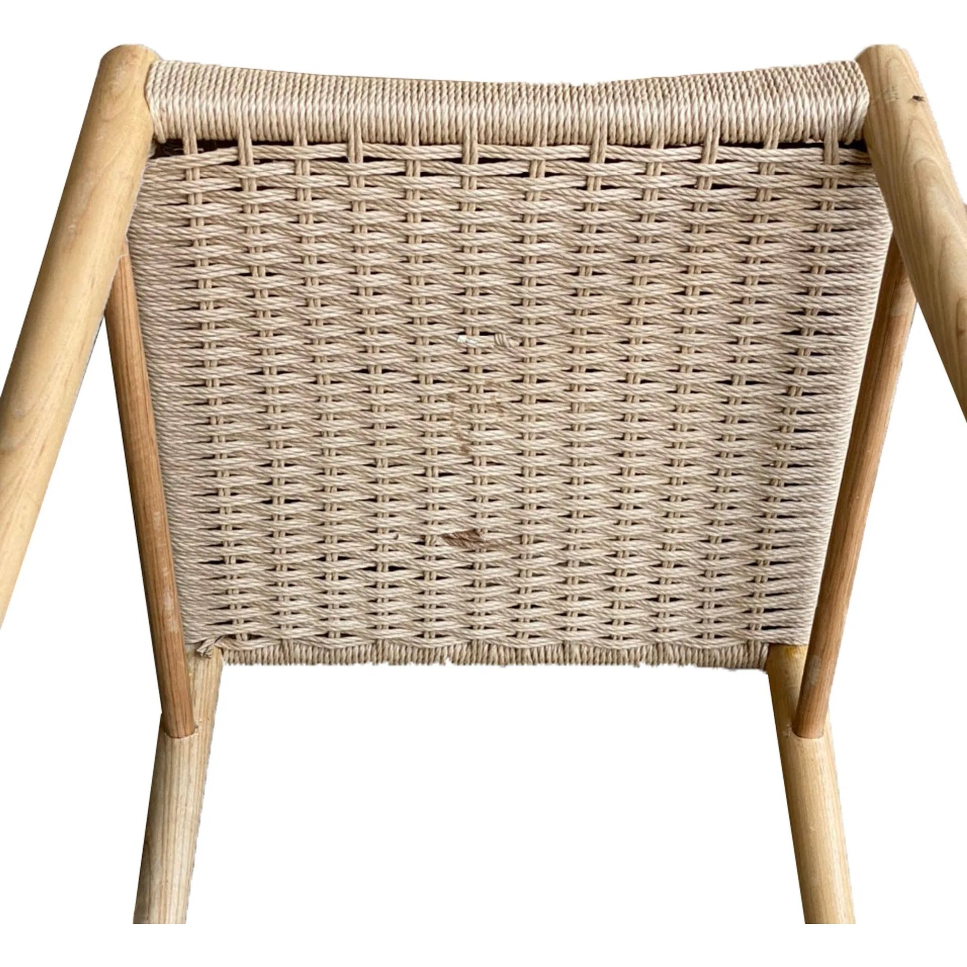 Jakarta Dining Chair (Set of 2) by LH Imports. Made from solid ash, woven cord in a rustic style.