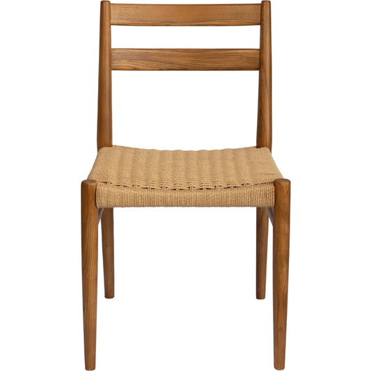Jakarta Dining Chair (Set of 2) by LH Imports. Made from solid ash, woven cord in a unique style.