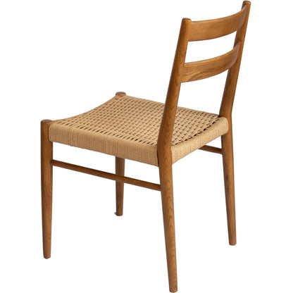 Jakarta Dining Chair (Set of 2) by LH Imports. Made from solid ash, woven cord in a rustic style.