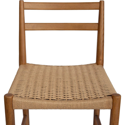 Jakarta Dining Chair (Set of 2) by LH Imports. Made from solid ash, woven cord in a rustic style.
