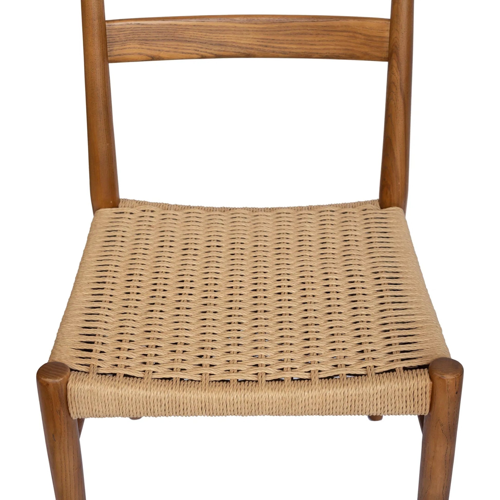 Jakarta Dining Chair (Set of 2) by LH Imports. Made from solid ash, woven cord in a rustic style.