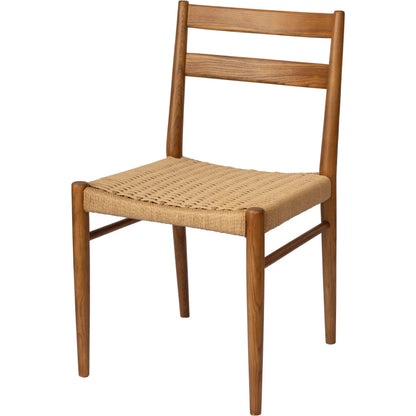 Jakarta Dining Chair (Set of 2) by LH Imports. Made from solid ash, woven cord in a rustic style.