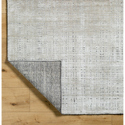 Jackie JAK-2305 Rug by Surya in ivory, sandstone, light gray. Made from face: 100% viscose, warp: 102% cotton in a unique style.