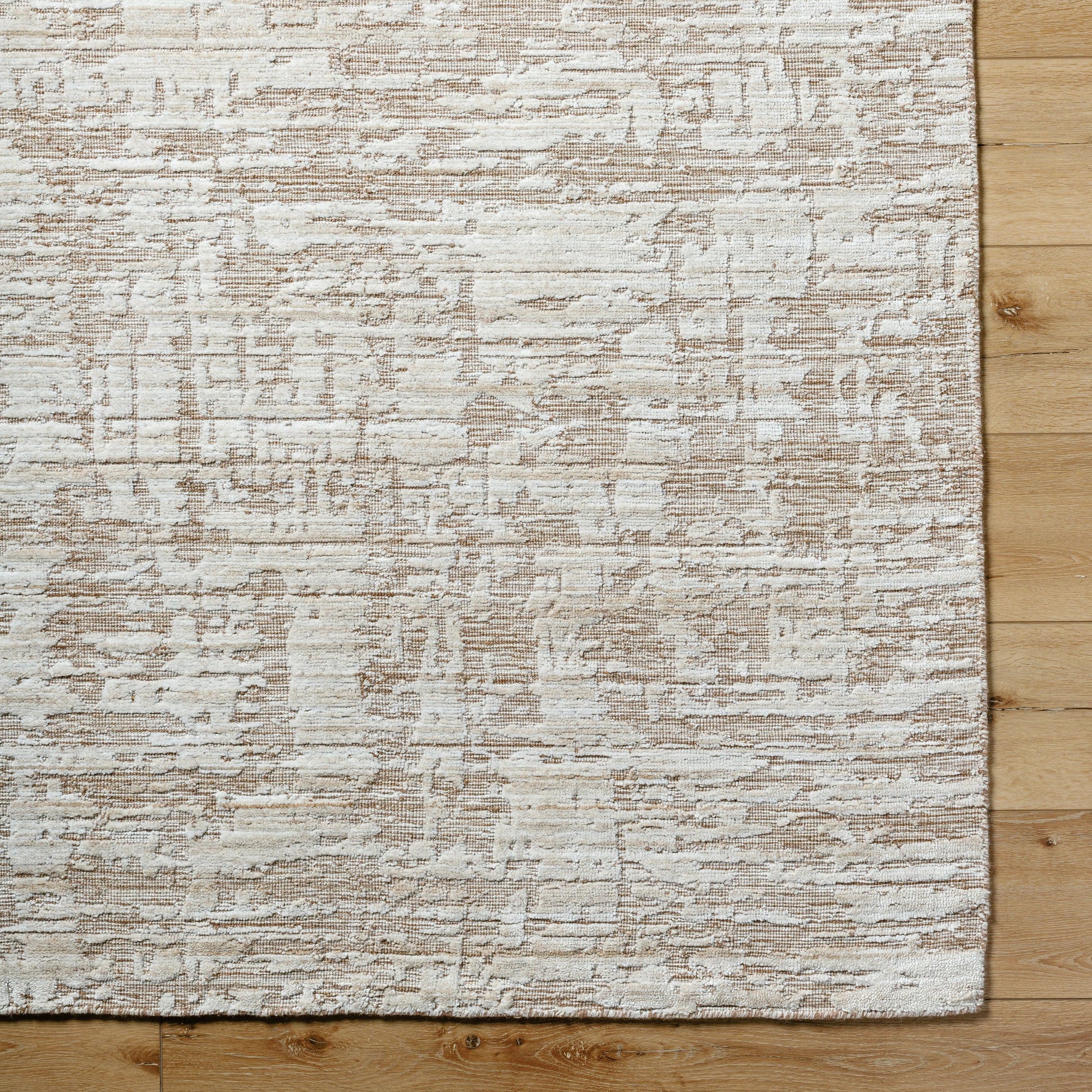 Jackie JAK-2307 Rug by Surya in beige, cream, taupe. Made from face: 70% viscose, 30% wool, warp: 100% cotton in a unique style.