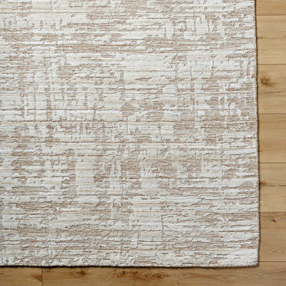 Jackie JAK-2307 Rug by Surya in beige, cream, taupe. Made from face: 70% viscose, 30% wool, warp: 100% cotton in a unique style.