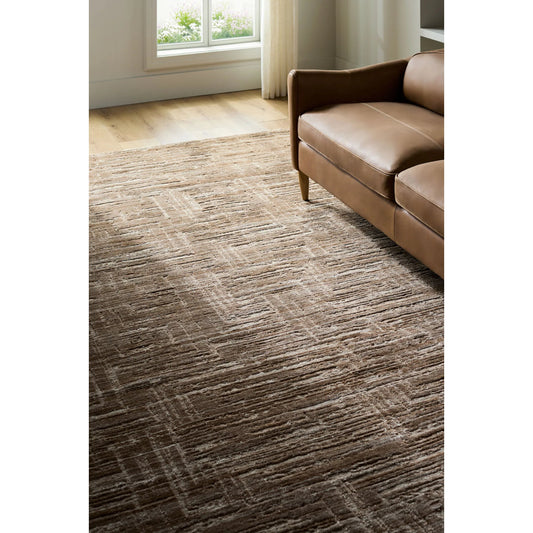 Jackie Rug - 527009 by Surya in warm grey, camel, sand, ash. Made from face: 70% viscose, 30% wool, warp: 100% cotton in a unique style.