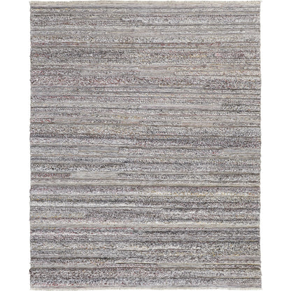 Alden Transitional Stripes Rug - 8637F by Feizy in taupe, ivory, red. Made from polyester in a unique style.
