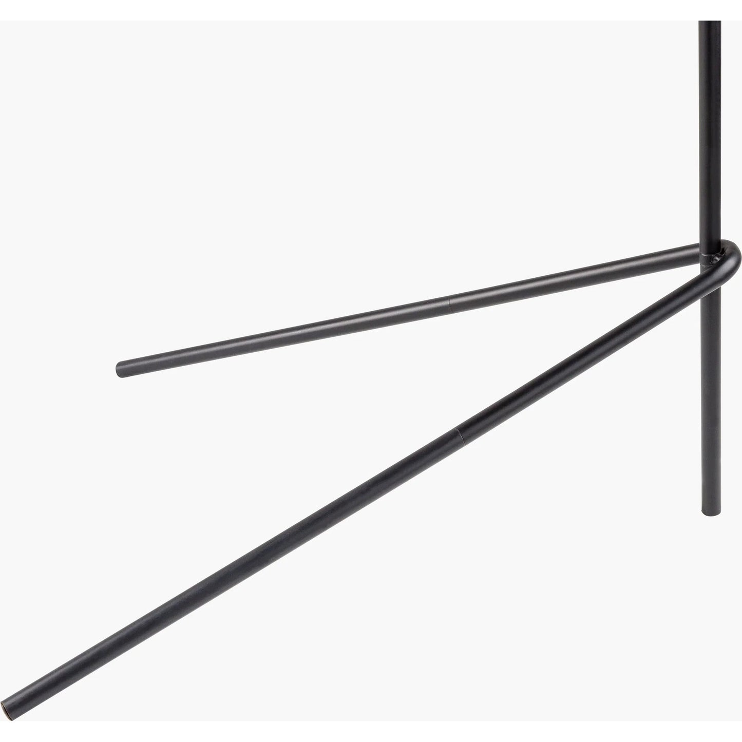 002 SI-2168579 | Closeup | Jarod Accent Floor Lamp - 535552 by Livabliss in body: black, shade: tan, cord: translucent and matte. Made from iron, rattan in a cottage & farmhouse style.