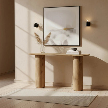 Jasper Console by LH Imports in natural. Made from unique in a unique style.