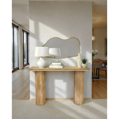 Jasper Console by LH Imports in natural. Made from unique in a unique style.
