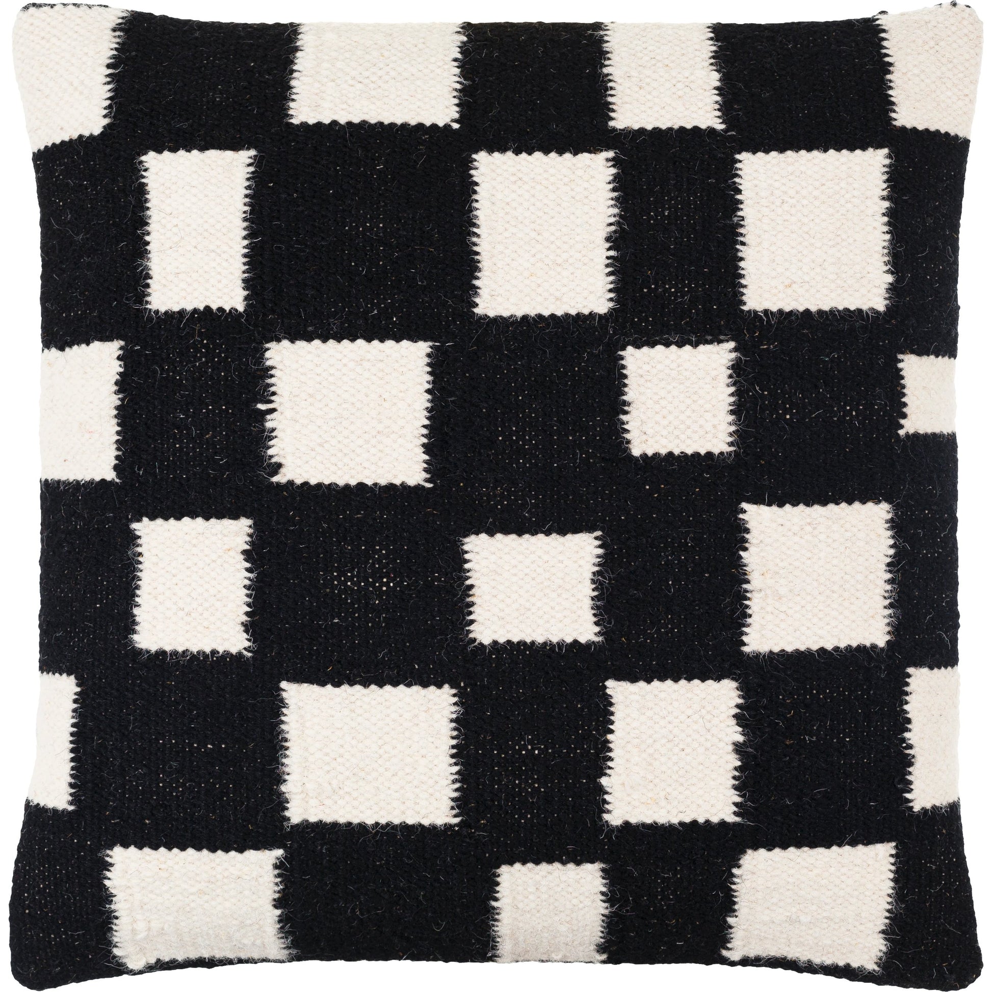 Jacinta Pillow - 481369 by Surya. Made from front: 80% wool, 20% cotton, back: 100% cotton in a modern style.