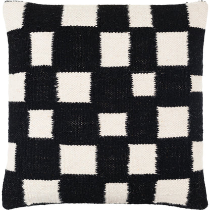 Jacinta Pillow - 481369 by Surya. Made from front: 80% wool, 20% cotton, back: 100% cotton in a modern style.