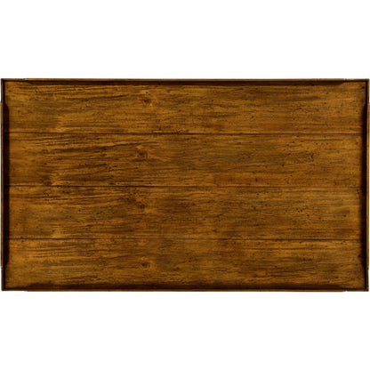 Casual Accents Country Walnut Cocktail Table by Jonathan Charles in brown and country farmhouse walnut. Made from acacia in a traditional style.