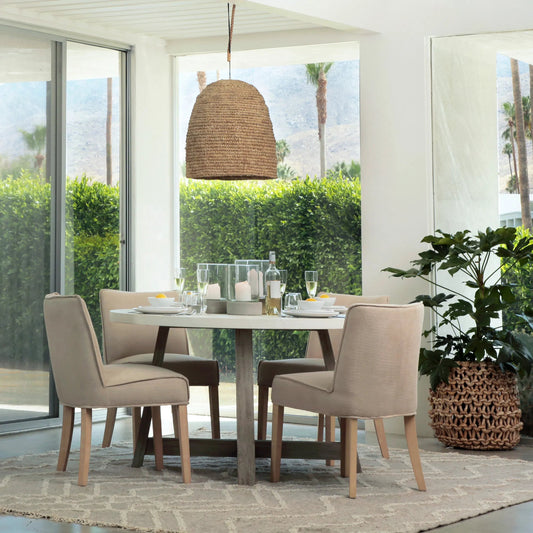 Koa Woven Seagrass Pendant Light by Arch & Plane in natural, brown. Made from woven seagrass in a cottage & farmhouse style.
