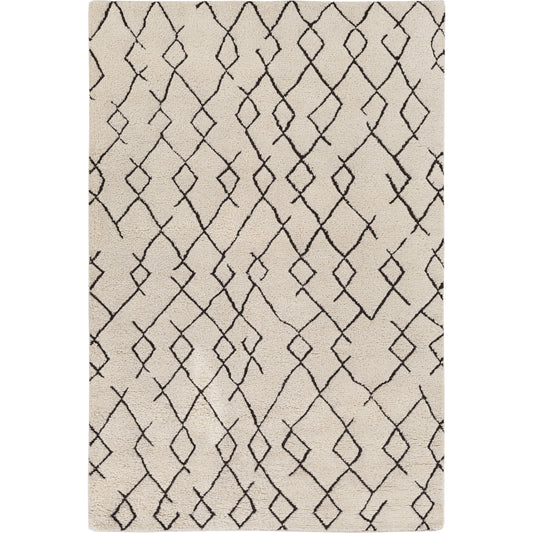 Javier Rug - 15333 by Surya in ivory, black. Made from 70% wool, 30% cotton in a unique style.