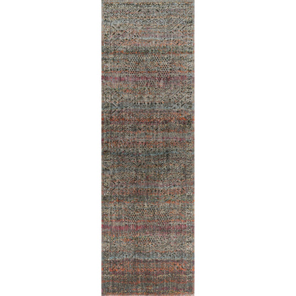 Javari JV-02 Rug by Loloi in charcoal, sunset. Made from polyester, polypropylene in a modern style.