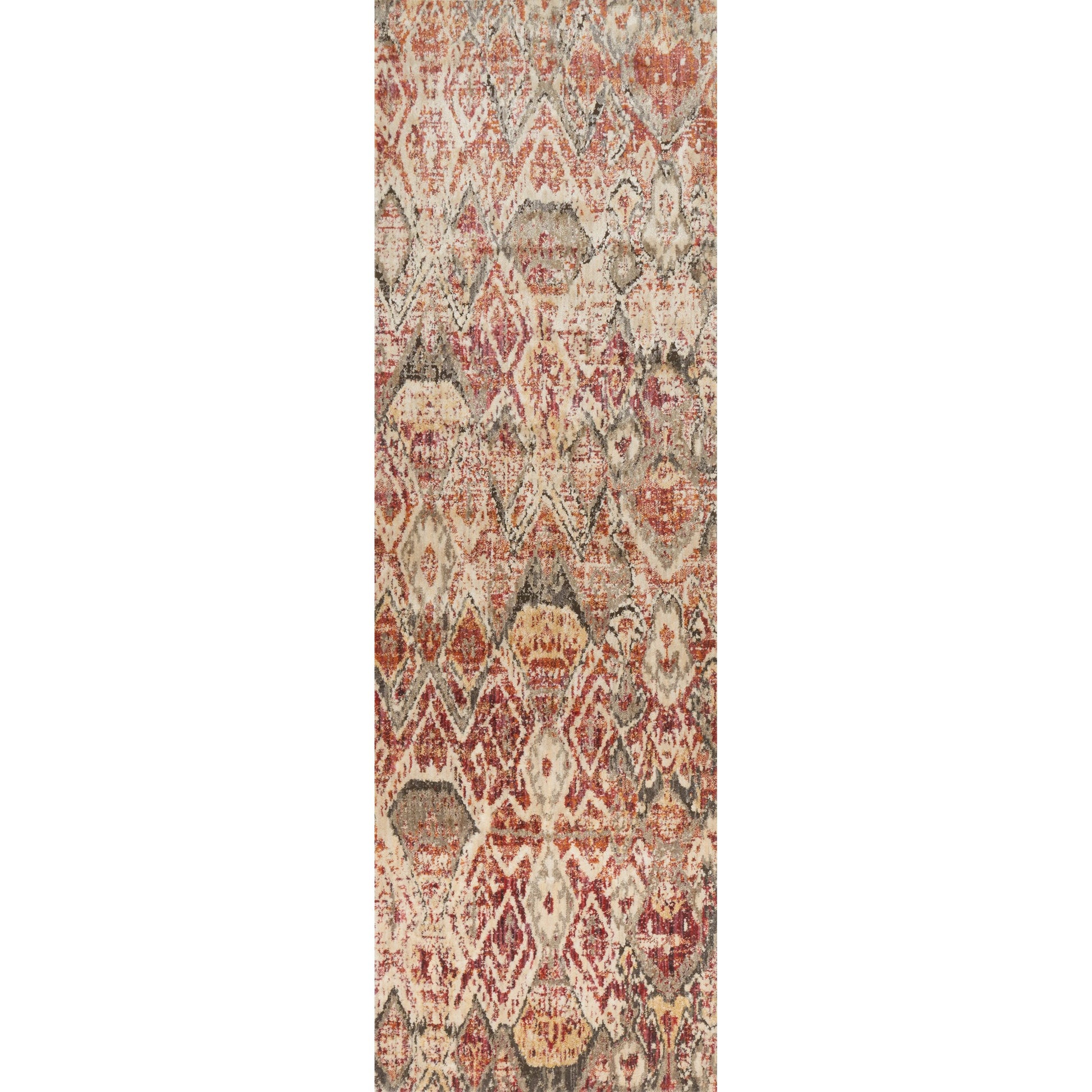 Javari JV-04 Rug by Loloi in berry, ivory. Made from polyester, polypropylene in a rustic style.
