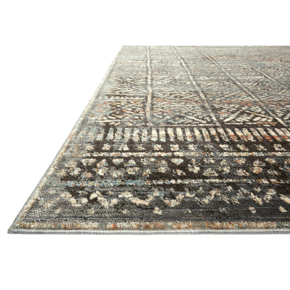 Javari JV-06 Rug by Loloi in charcoal, silver. Made from polyester, polypropylene in a eclectic & global style.